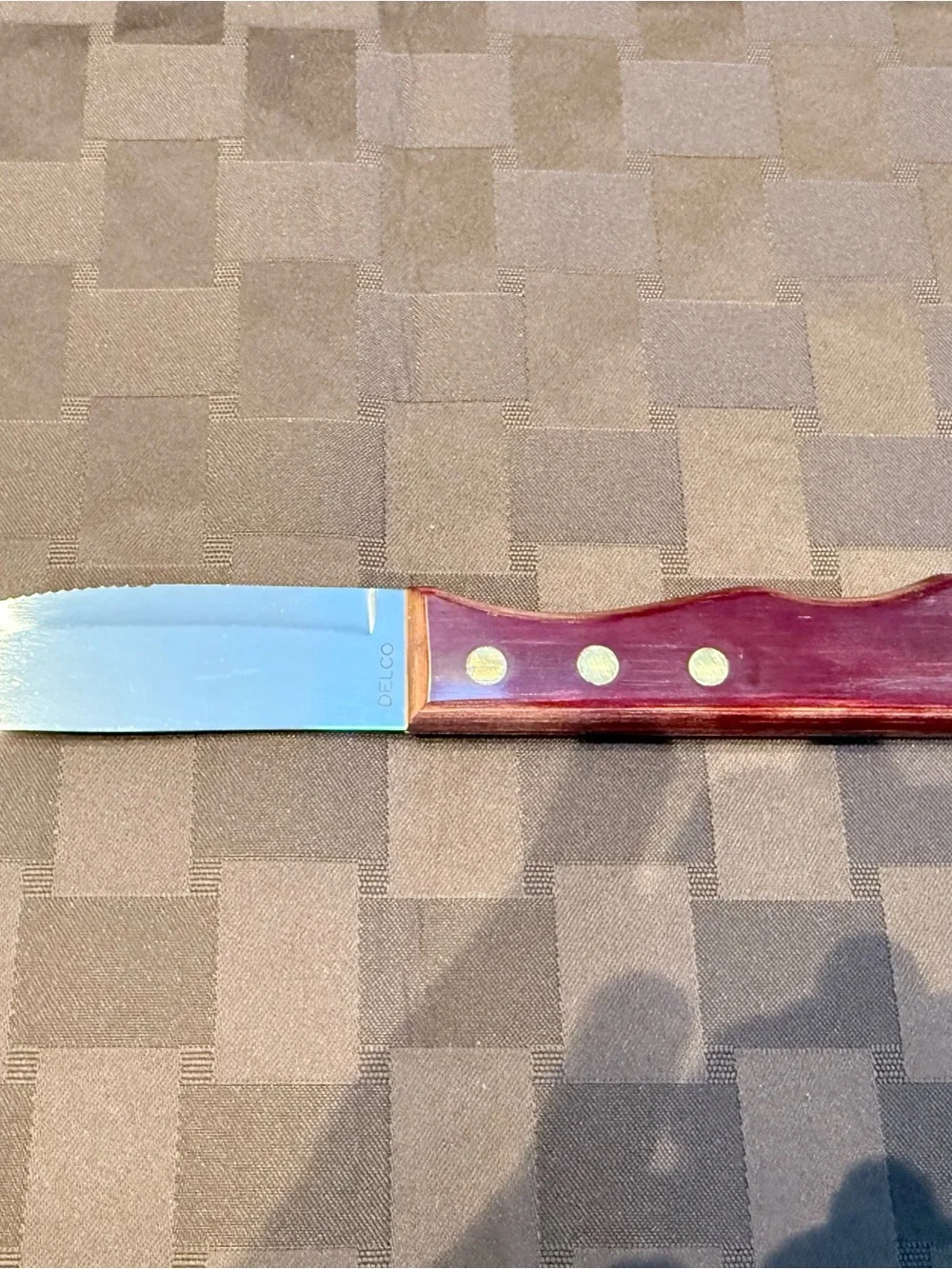 Individual Smith & Wollensky Steak House Walco Big Red Jumbo Steak Knife, 10”